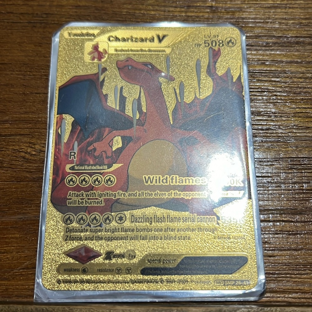 Pokémon Gold Sword and Shield Charizard in Sleeve